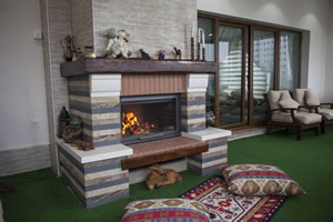 Rustic Fireplace Surrounds - R 122 A