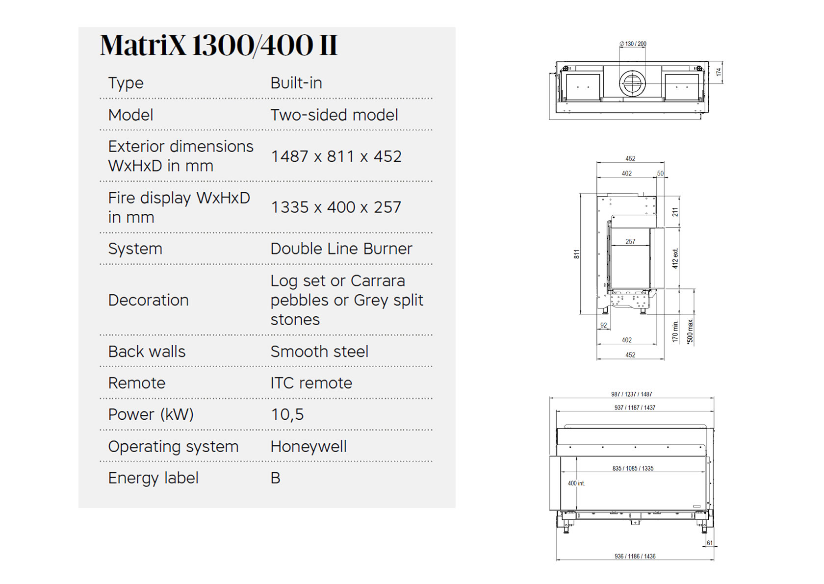 L Tipi - MATRİX 1300/ 400 II