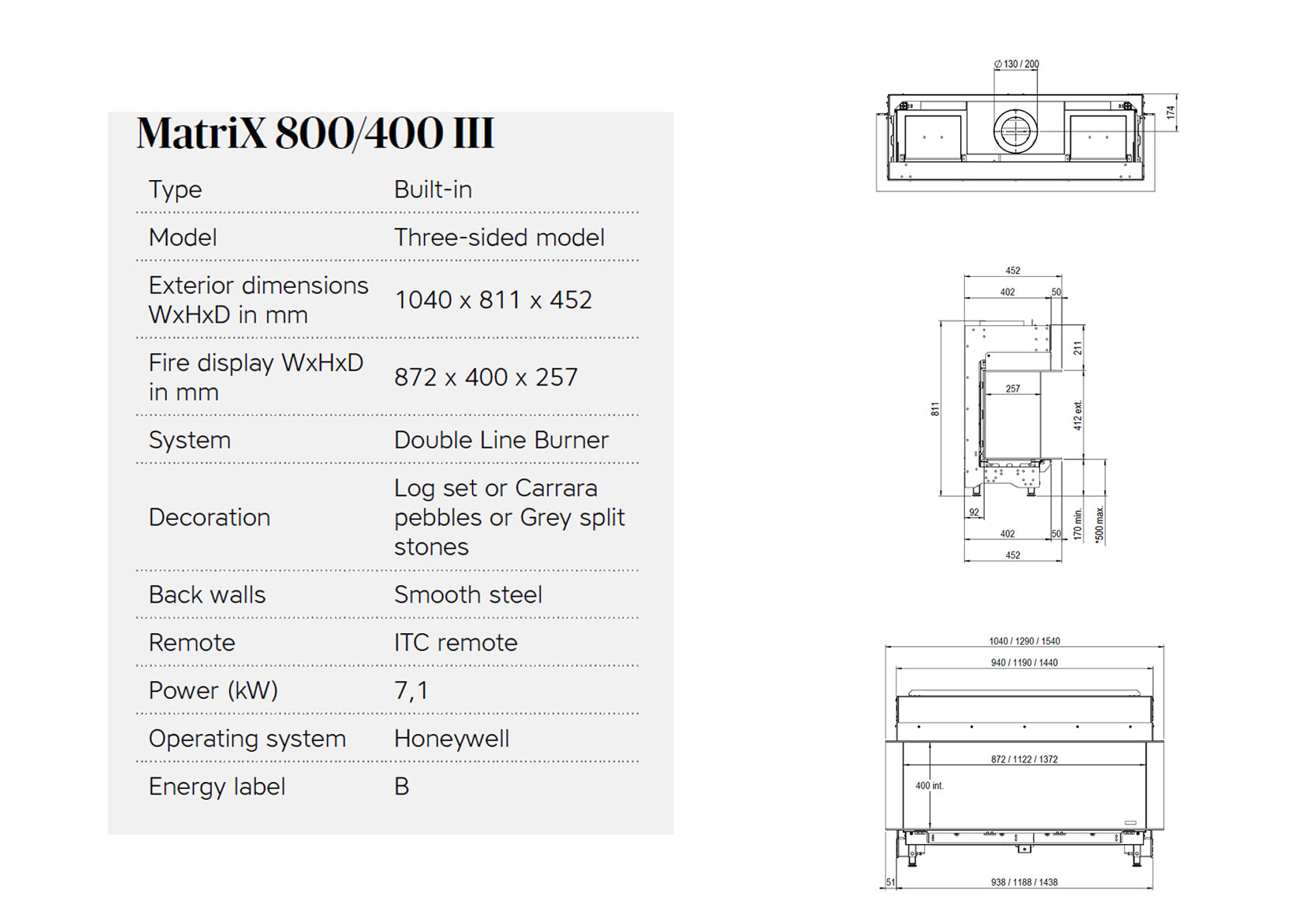 U Type - MATRİX 800/ 400 III