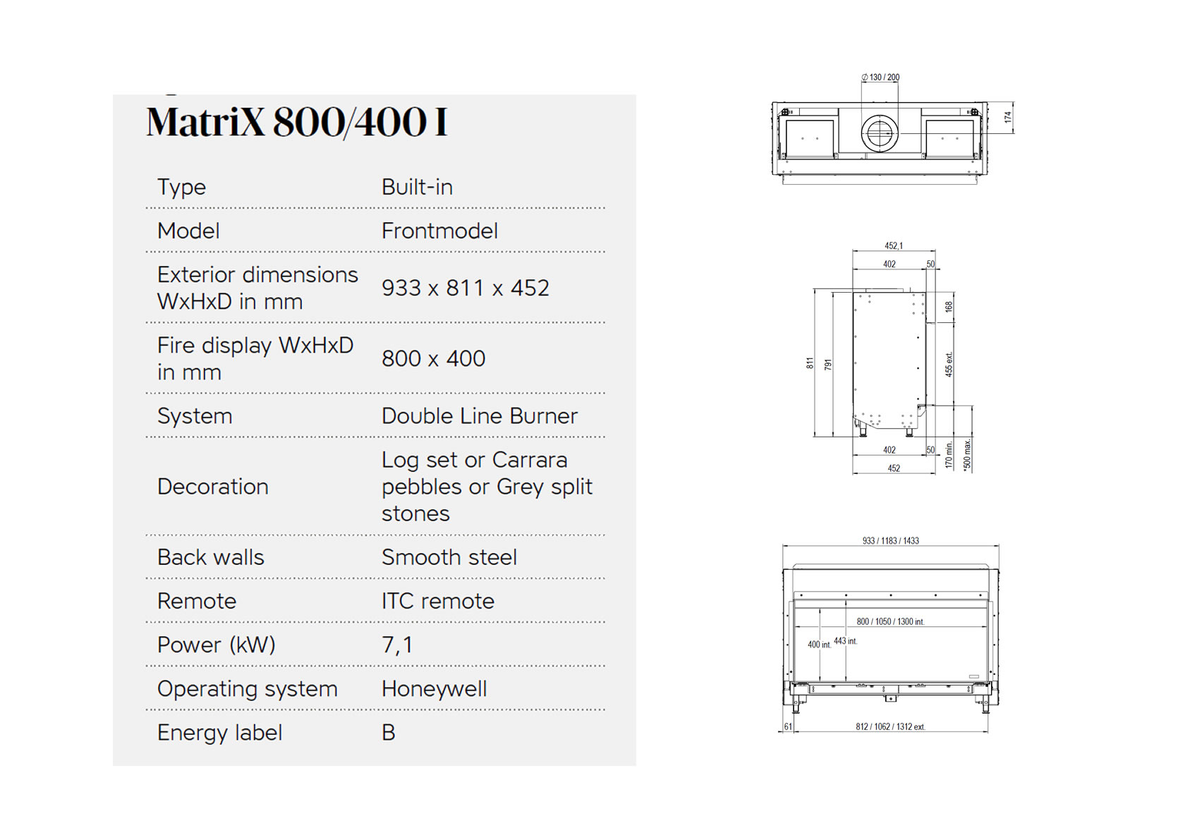 Flat - Matrix 800 / 400 I