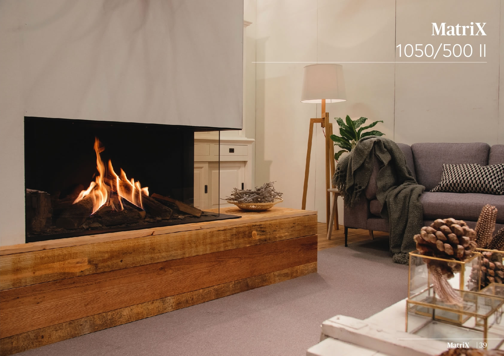 Faber Natural Gas Fireplaces - Matrix 1050 / 500 II