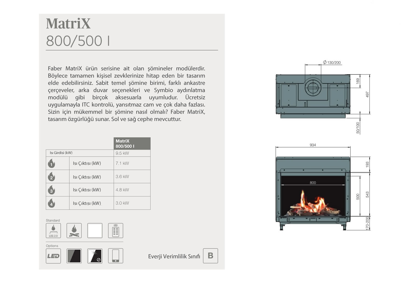 Flat - Matrix 800 / 500 I