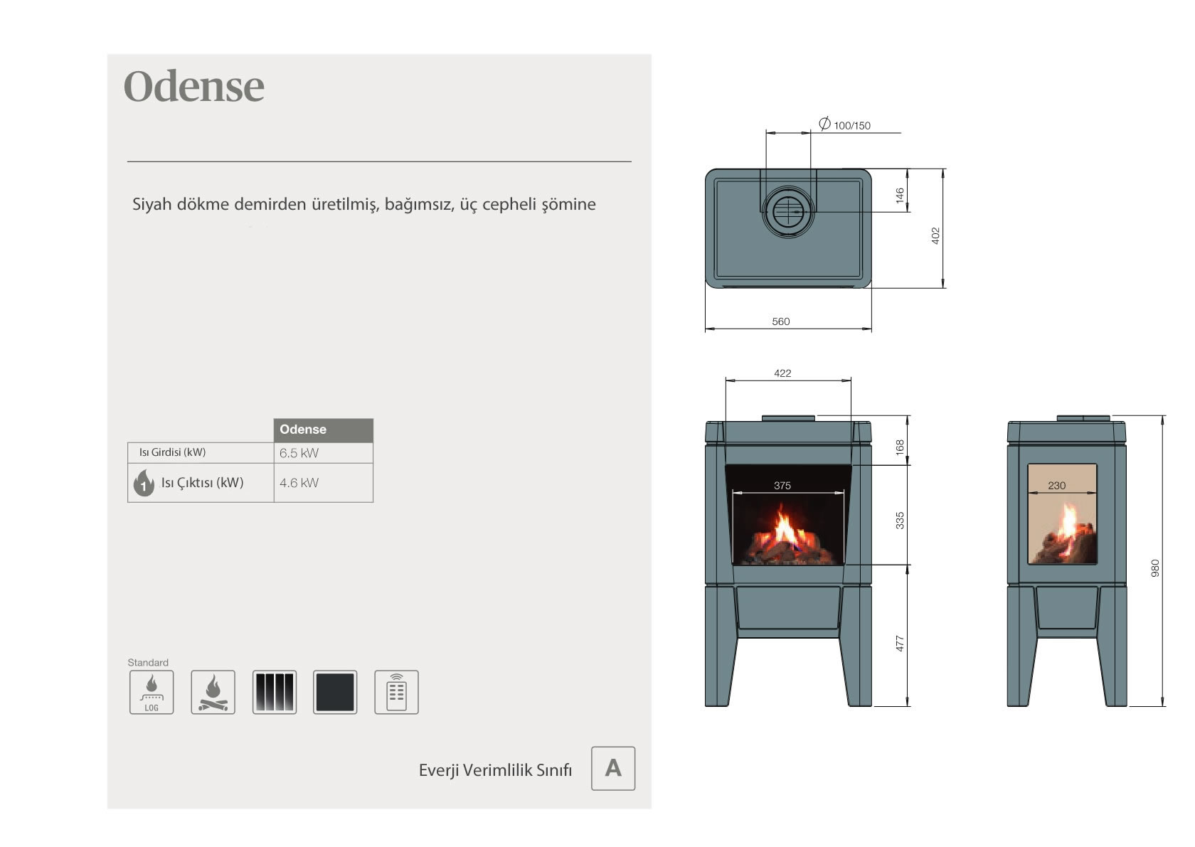 Faber Natural Gas Fireplaces - Odense